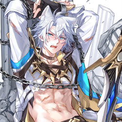 This is a pixiv picture whose title is 白厄.