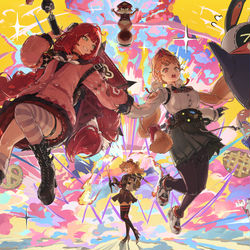 This is a pixiv picture whose title is 怪啖女子にバーニスを添えて.