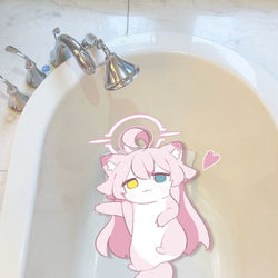 This is a pixiv picture whose title is 穏やかな入浴時間🫧🩷ホシノイタチ !!.