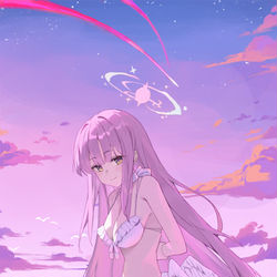 This is a pixiv picture whose title is 聖園ミカ.