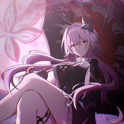 This is a pixiv picture whose title is 長夜月(Evernight).
