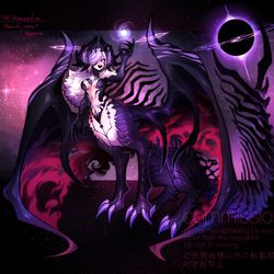 This is a pixiv picture whose title is 【Skeb】ドラゴンタウル & フルドラゴン化デザイン.
