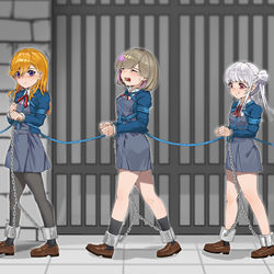 This is a pixiv picture whose title is 結ヶ丘地下牢同好会.