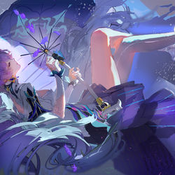 This is a pixiv picture whose title is 游曳深渊，沉沦幻海。.