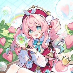 This is a pixiv picture whose title is 啊~~吃一口粉色爱心超大草莓吧！.