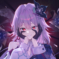 This is a pixiv picture whose title is 長夜月.