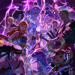 This is a pixiv picture whose title is ONE PIECE カードゲーム 英語版2周年.