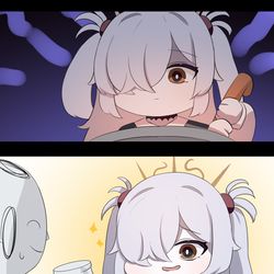 This is a pixiv picture whose title is 마셔주세요 선생님.