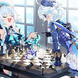 This is a pixiv picture whose title is chess.