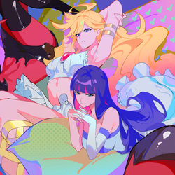 This is a pixiv picture whose title is 吊带袜天使.