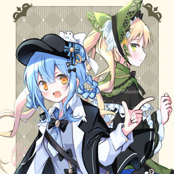 This is a pixiv picture whose title is シェリーちゃんとハンナちゃん.