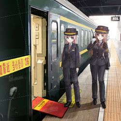 This is a pixiv picture whose title is 【MyGo!!!!!】国铁员工爱素.