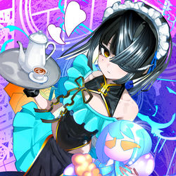 This is a pixiv picture whose title is 水着　チャイナメイドアレンジ.