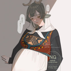 This is a pixiv picture whose title is skeb④.