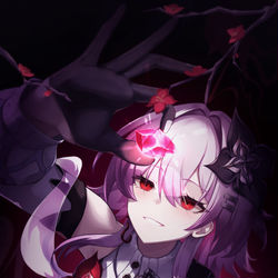 This is a pixiv picture whose title is 長夜月.