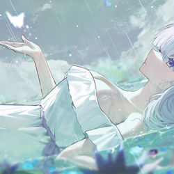 This is a pixiv picture whose title is OC.