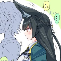 This is a pixiv picture whose title is 無言で圧をかける雅さん.