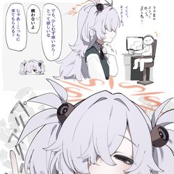 This is a pixiv picture whose title is カノエの首跡.