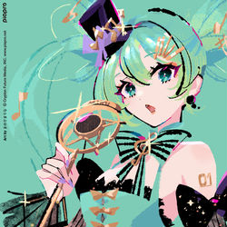 This is a pixiv picture whose title is 【お仕事】初音ミク生誕祭グッズ.