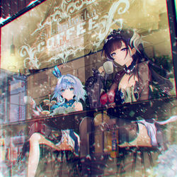 This is a pixiv picture whose title is セイレンスとケリュドラ/海瑟音和刻律德菈.