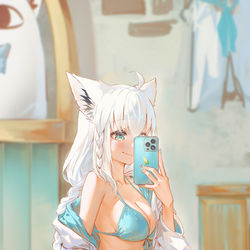 This is a pixiv picture whose title is サマーセルフィー 📸.