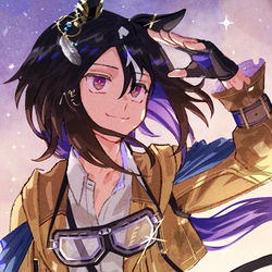 This is a pixiv picture whose title is ステイゴールド.