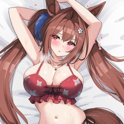 This is a pixiv picture whose title is 水着ダスカ加筆修正.