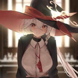 This is a pixiv picture whose title is 白尾エリ、放課後.