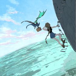 This is a pixiv picture whose title is 終わるのか夏.