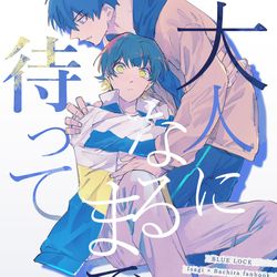 This is a pixiv picture whose title is 【WEB再録/いさばち】大人になるまで待って.