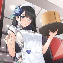 This is a pixiv picture whose title is 瓶児ウェイトレスVer..