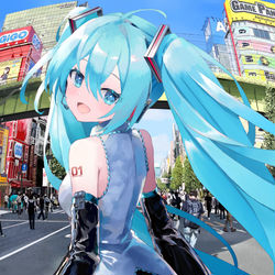 This is a pixiv picture whose title is Akihabara forever.