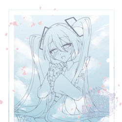 This is a pixiv picture whose title is 愛しの歌姫!!.