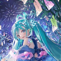 This is a pixiv picture whose title is ミクさん１８周年！.