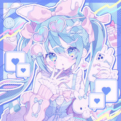 This is a pixiv picture whose title is ˗ˋˏ 🩵ʜᴀᴘᴘʏ ʙɪʀᴛʜᴅᴀʏ ᴍɪᴋᴜ !!🩵 ˎˊ˗.