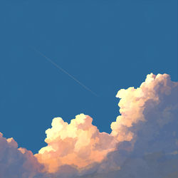 This is a pixiv picture whose title is 青のち夕.