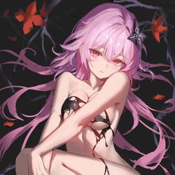 This is a pixiv picture whose title is 長夜月.