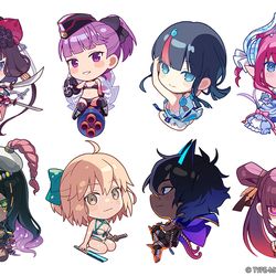 This is a pixiv picture whose title is 【FGO】最終再臨展ミニキャライラスト.