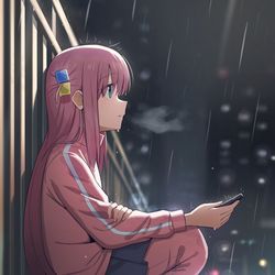 This is a pixiv picture whose title is ひとりぼっち東京.