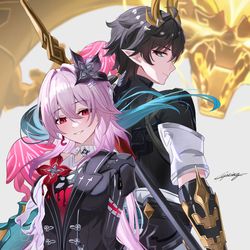 This is a pixiv picture whose title is 列車組.