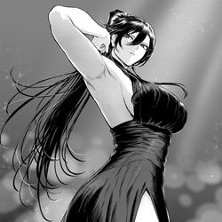 This is a pixiv picture whose title is パーティードレスな神楽さん.