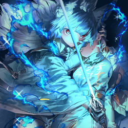 This is a pixiv picture whose title is 死守.