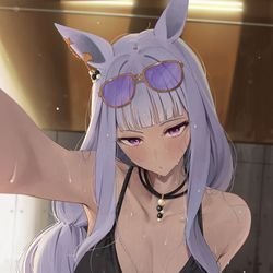 This is a pixiv picture whose title is 汗だくゴルシちゃん.