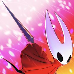 This is a pixiv picture whose title is Silksong’s Hornet fan art.