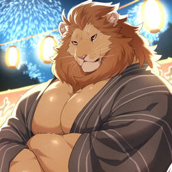 This is a pixiv picture whose title is 浴衣ライアンさん.