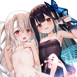 This is a pixiv picture whose title is イリヤと水着ミユ.