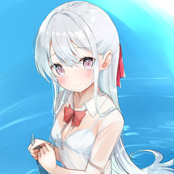 This is a pixiv picture whose title is 透け度アップ差分♥♥.