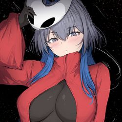 This is a pixiv picture whose title is Kronii Silksong.