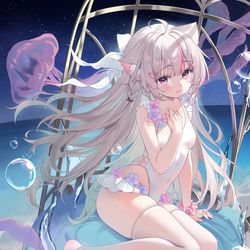 This is a pixiv picture whose title is 泡芙nekoha.
