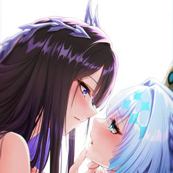 This is a pixiv picture whose title is 魚水之歡.